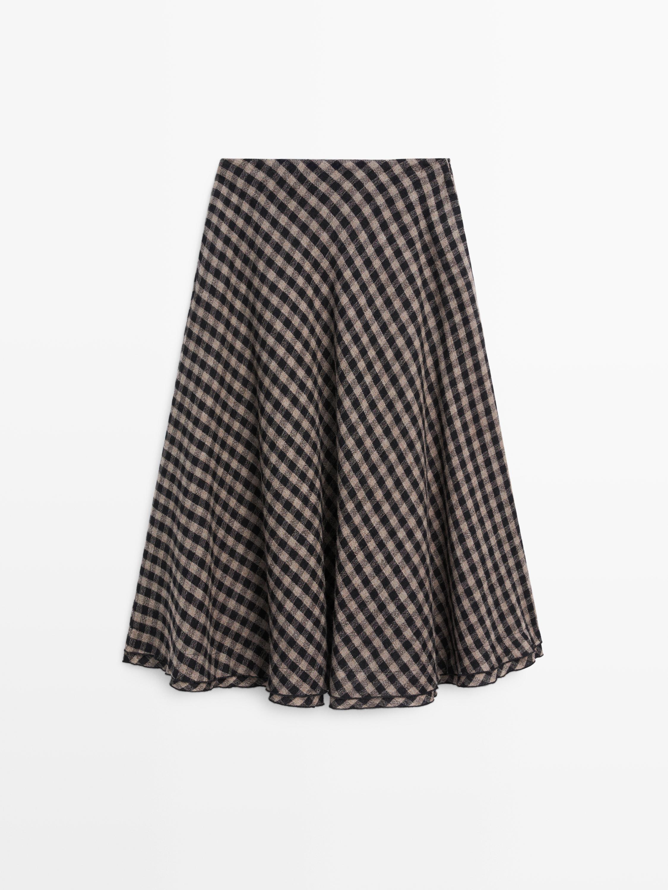 Flared with check detailing